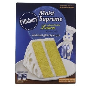 Buy Pillsburry Moist Supreme Cake Mix Lemon 485 g Online at Best Price | Cake & Dessert Mixes | Lulu UAE in Kuwait