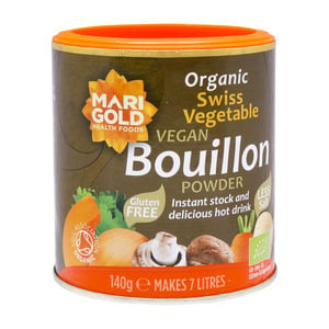 Marigold Organic Swiss Vegetable Bouillon Powder Reduced Salt 140g