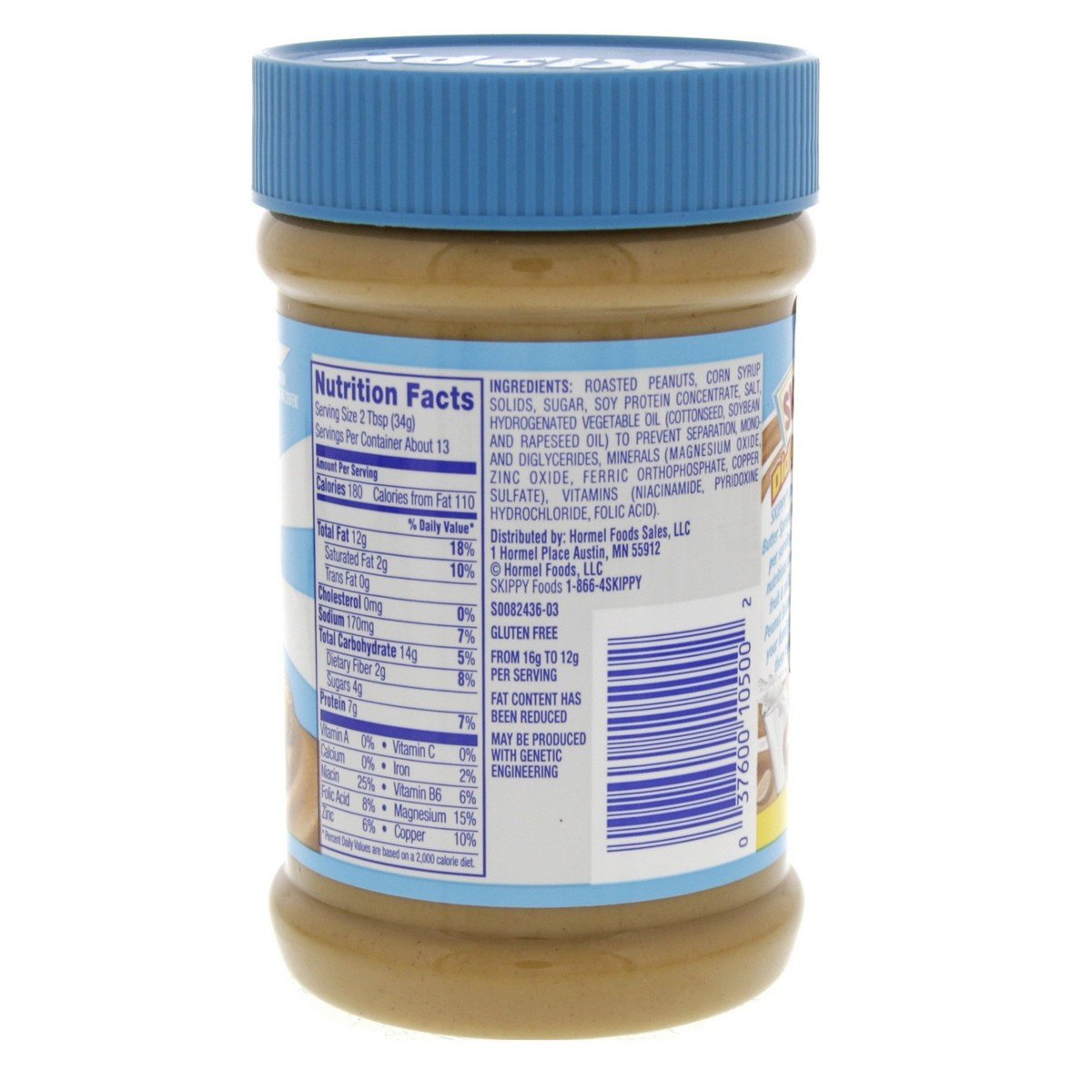 Skippy Gluten Free Creamy Peanut Butter Spread 462 g