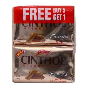 Cinthol Soap Sandal 125g 5+1