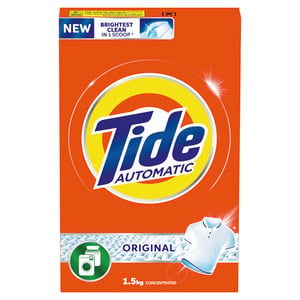 Tide Automatic Powder Laundry Detergent Original Scent 1.5kg