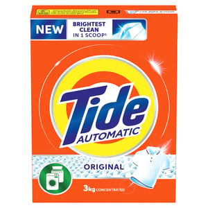 Tide Automatic Powder Laundry Detergent Original Scent 3kg