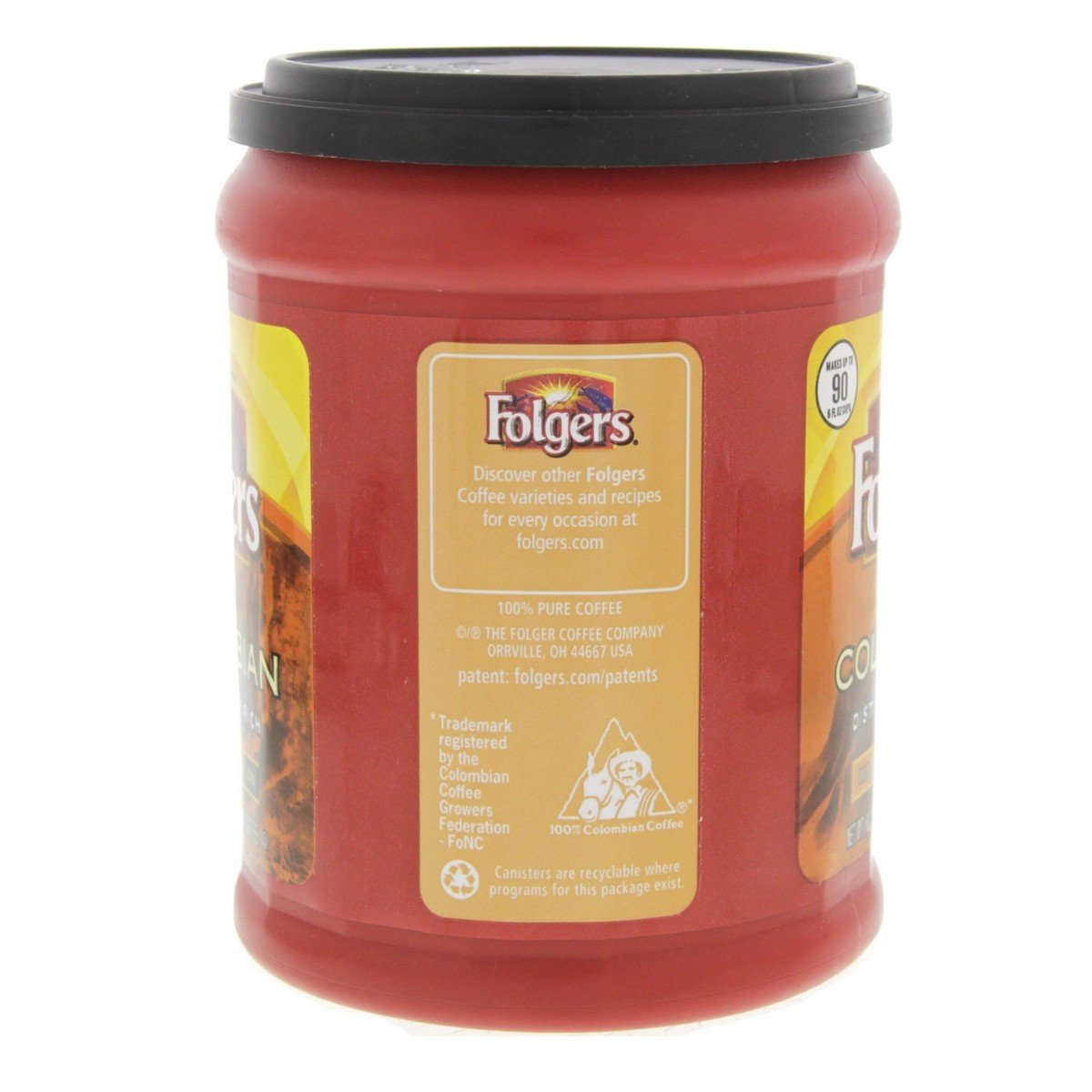 Folgers 100% Colombian Medium Dark Ground Coffee 292 g
