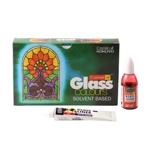 Camel Glass Colours Solvent based 20mlx6 Shades
