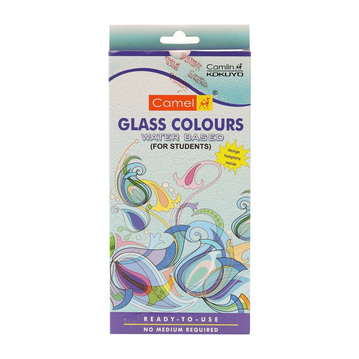 Camel Glass Colours Water based 10mlx6 Shades
