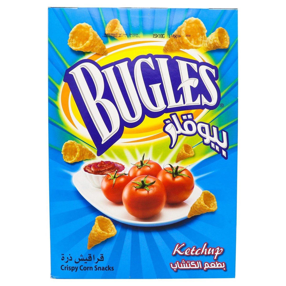 Bugles Corn Snack Ketchup 15 x 18g