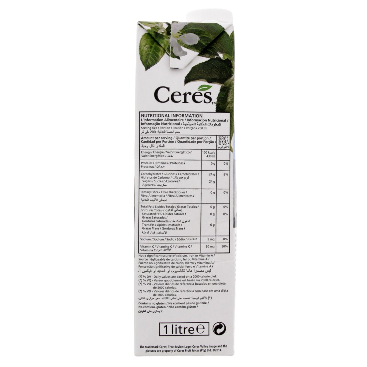 Ceres Juice Whispers Of Summer Mixed Fruit 1 Litre