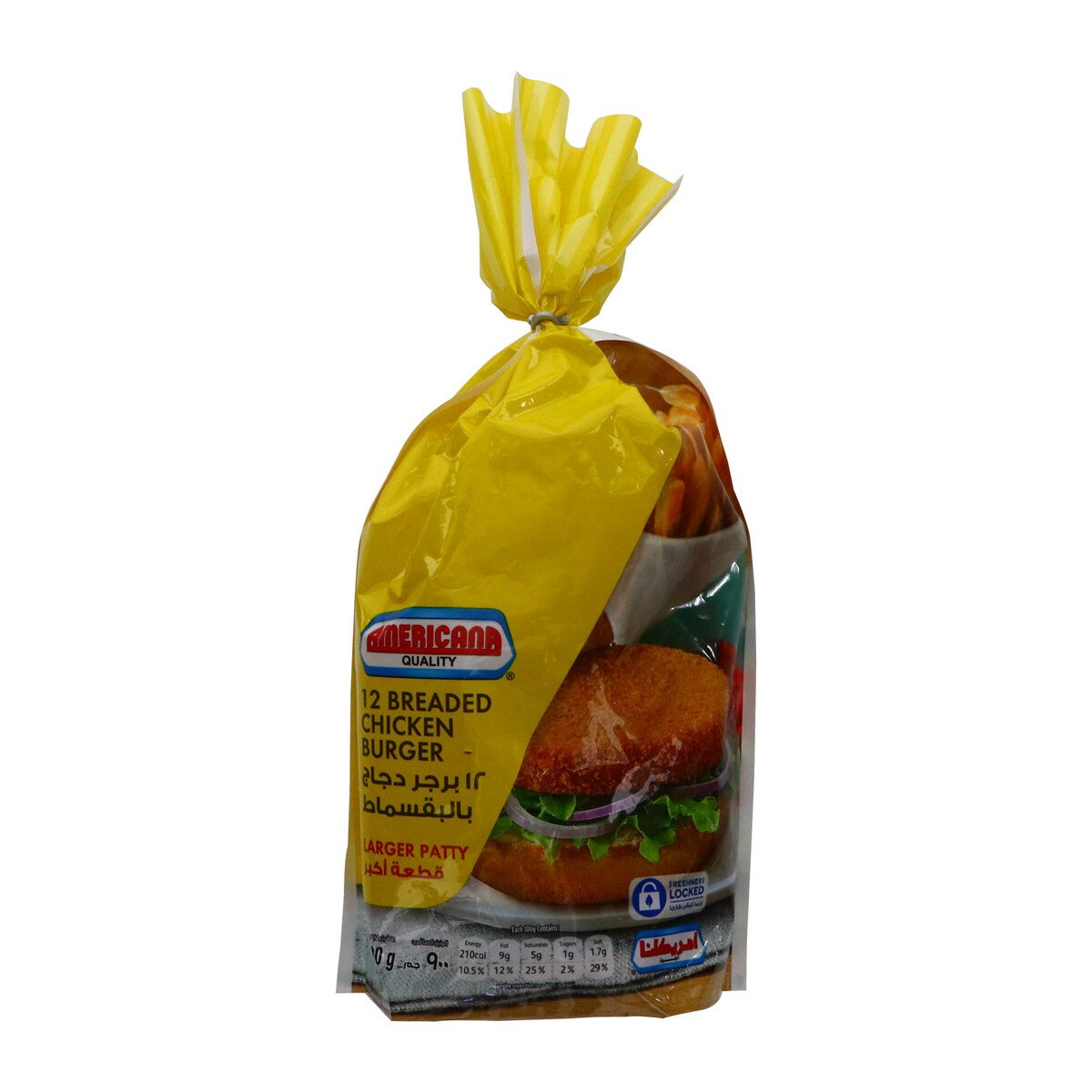 Buy Americana Breaded Chicken Burger 12pcs 900g Online at Best Price | Chicken Burgers | Lulu KSA in Saudi Arabia