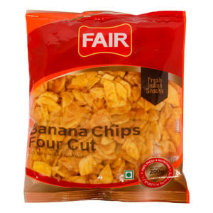 Fair Banana Chips Four Cut 200g