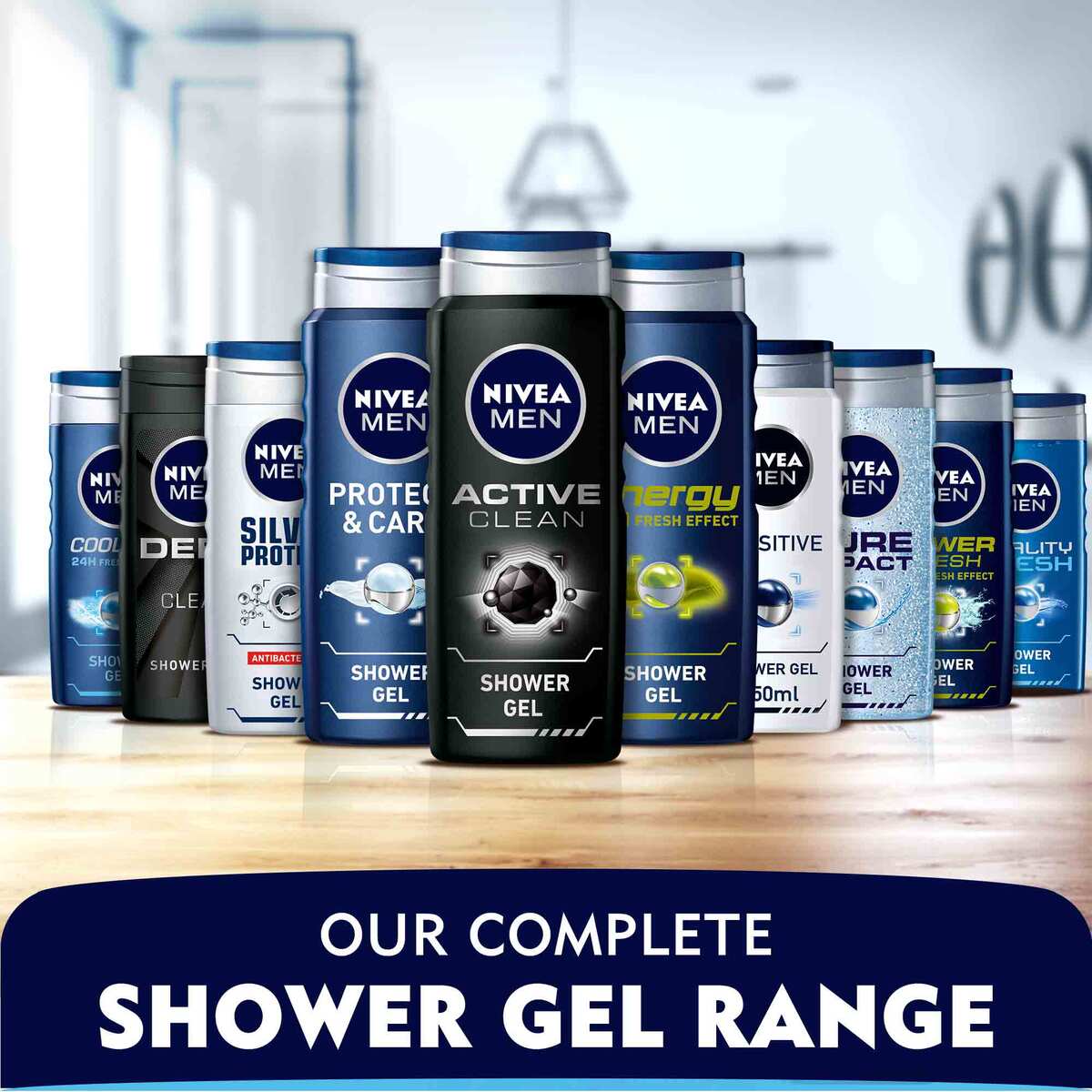 Nivea Shower Gel Silver Protect For Men 250 ml