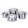 Korkmaz Stainless Steel Cookware Set Perla A1607 8pcs