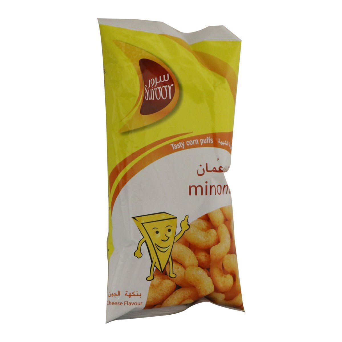 سرور مينو عمان منتفخات الذرة الشهية بالجبنة 12 × 22جم