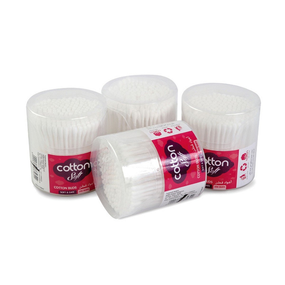 Cotton Soft Cotton Buds 4 x 200 pcs