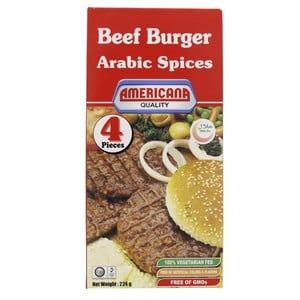 Americana Beef Burger Arabic Spices 4 pcs 224 g