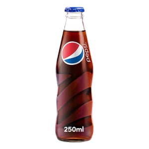 Pepsi Carbonated Soft Drink Glass Bottle 250ml