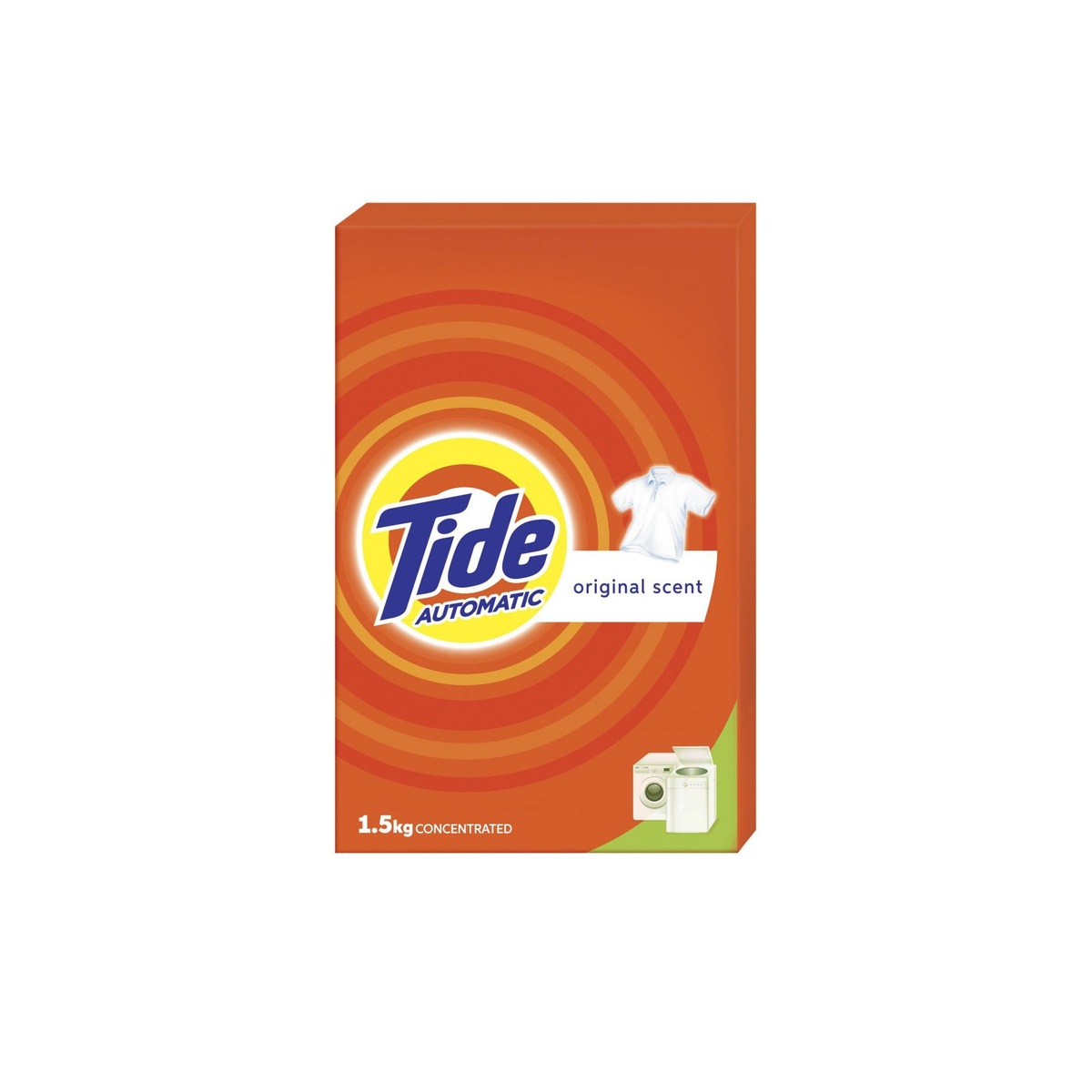 Buy Tide Washing Powder Concentrated Automatic 1.5kg Online at Best Price | Front load washing powders | Lulu Kuwait in Kuwait