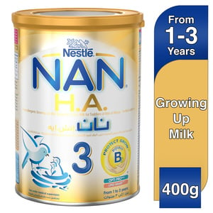Nestle NAN H.A. Stage 3 From 1 to 3 years Hypoallergenic Growing Up Milk Fortified with Iron 400g