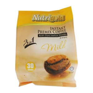 Nutrigold Instant Coffee Mild 3in1 30 x 20g