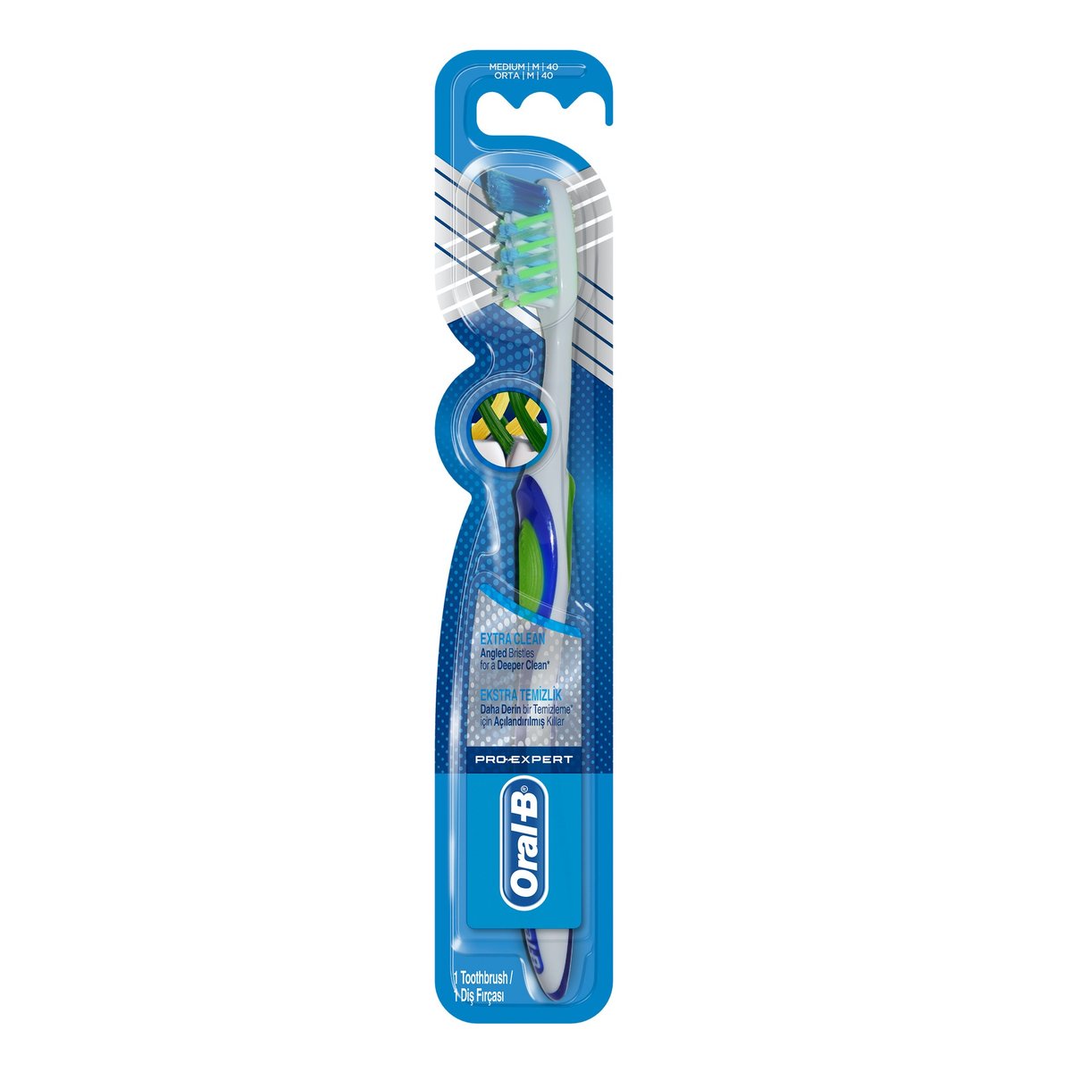 Oral-B Pro-Expert Extra Clean Medium Manual Toothbrush Assorted Color 1 pc