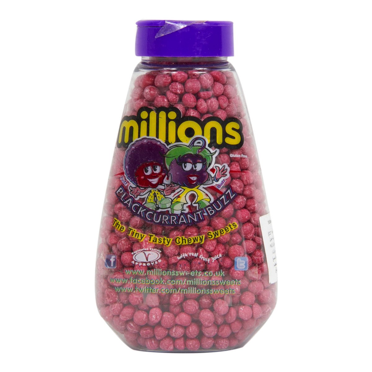 Millions Black Currant Buzz Chew Sweets 227 g
