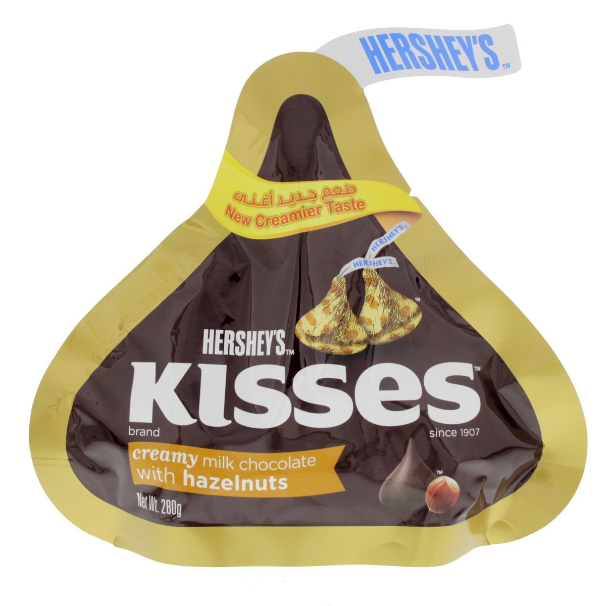 Hershey's Kisses Creamy Milk Chocolate With Hazelnut 280 g