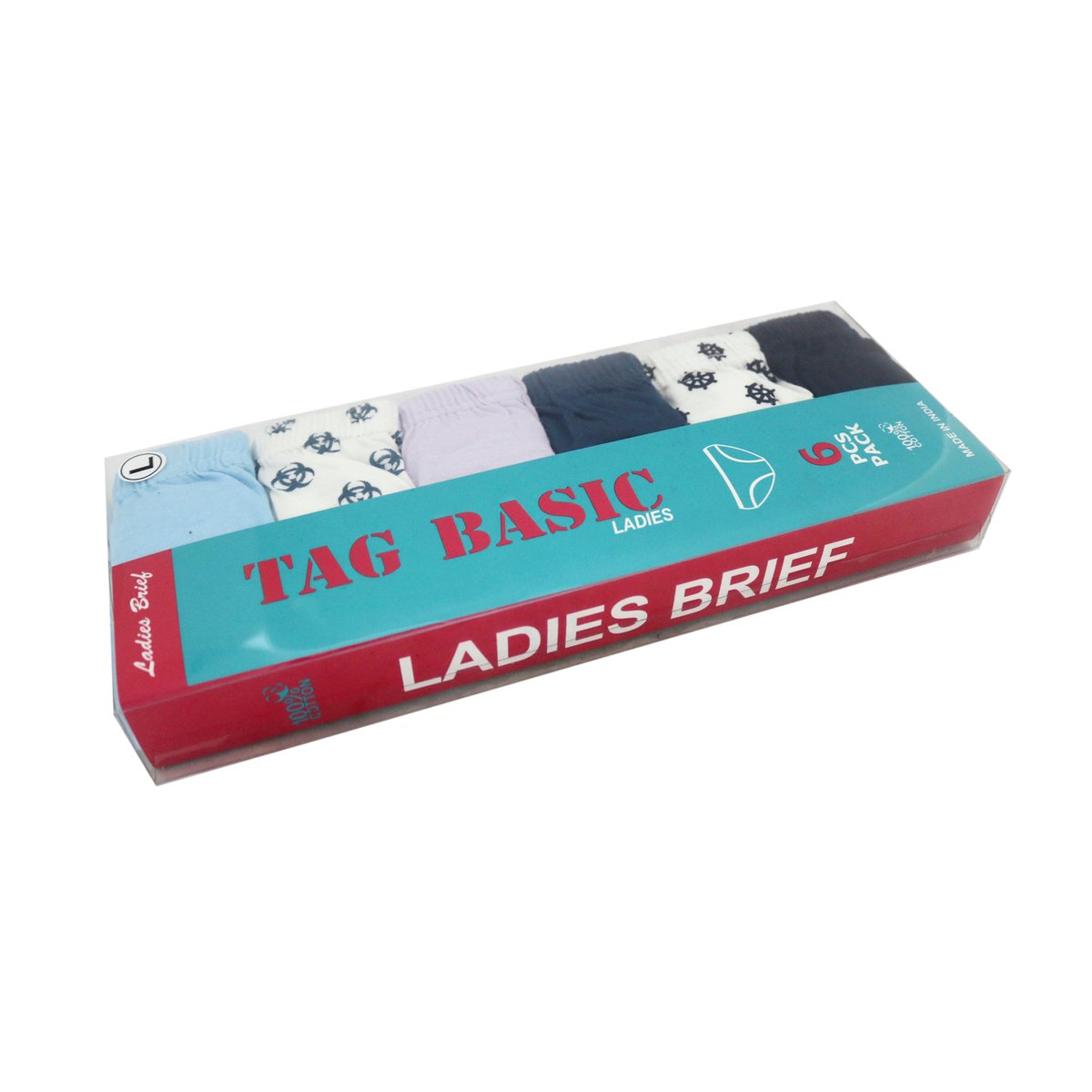 Tag Basic Ladies Panties 6Pcs Pack