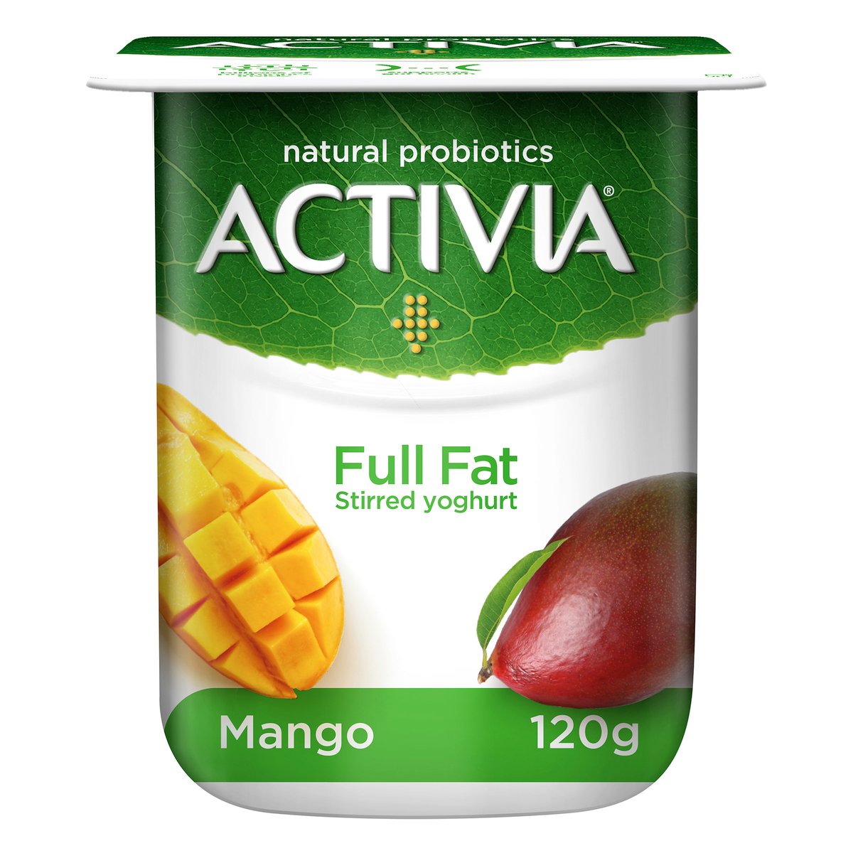 Activia Stirred Yoghurt Full Fat Mango 120g