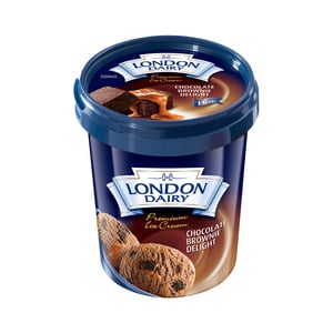 Buy London Dairy Chocolate Brownie Delight Ice Cream 500 ml Online at Best Price | Ice Cream Take Home | Lulu Kuwait in Kuwait
