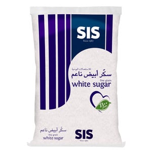 Buy SIS Fine Grain White Sugar 1 kg Online at Best Price | White Sugar | Lulu UAE in Kuwait