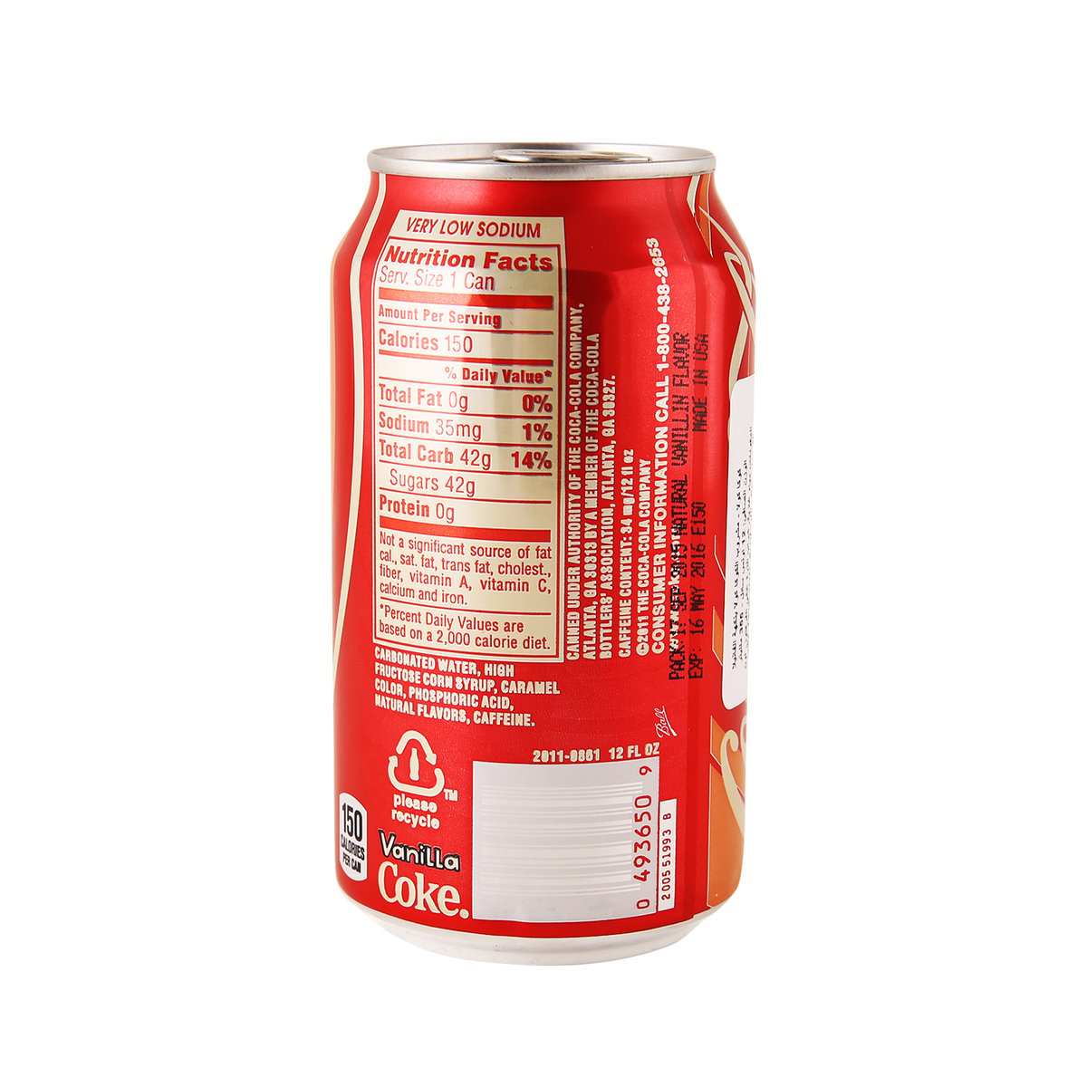 Coca Cola With Vanilla Flavour Can 355 ml