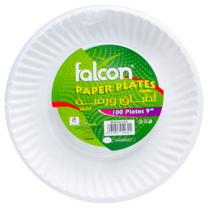 Falcon Paper Plates 9 Inch 100pcs