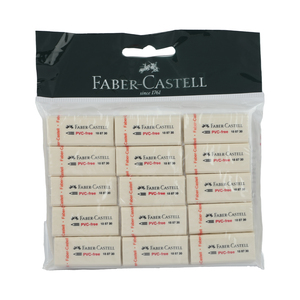 Faber-Castell Eraser Medium 15pcs FCM70853015