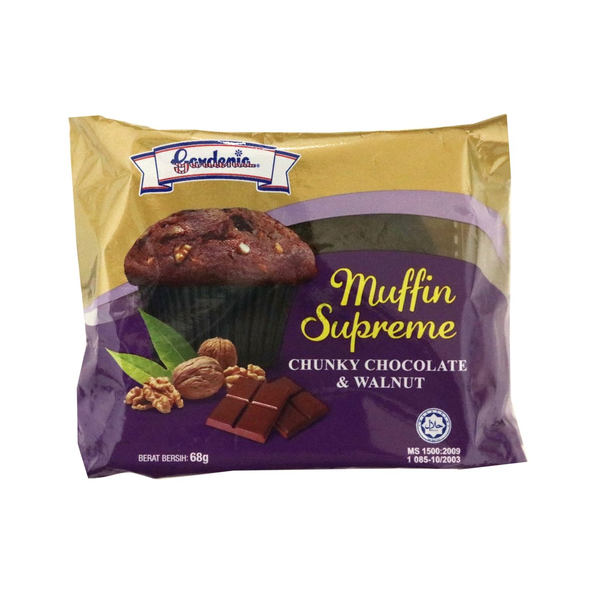 Gardenia Muffin Chunky Chocolate & Walnut 68g