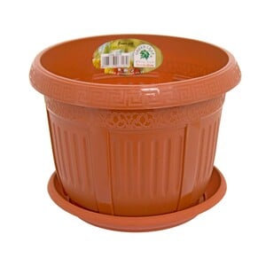 Green Leaf Roman Flowery Pot 6318 Assorted Colors