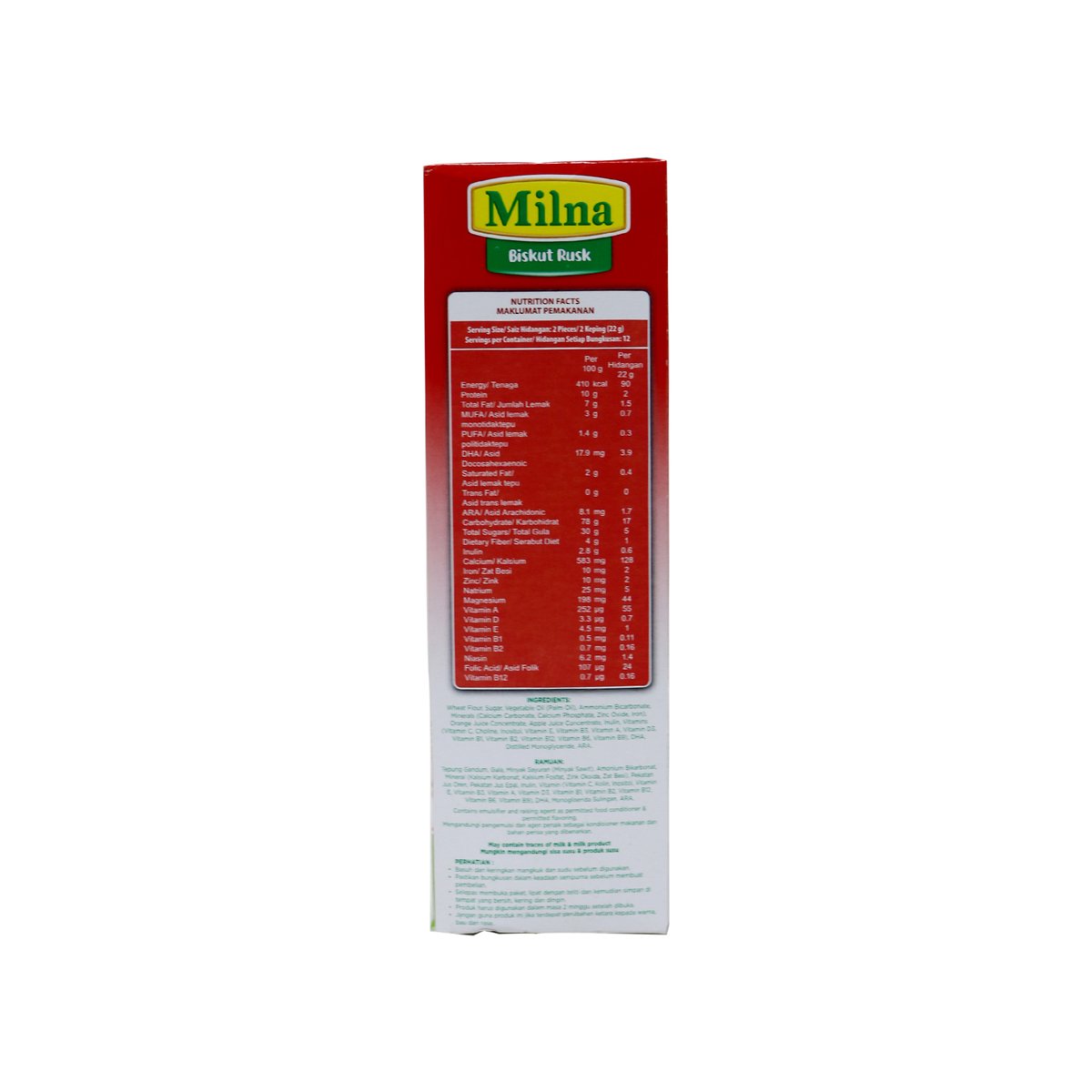 Milna Baby Rusk Mix Fruit 260g