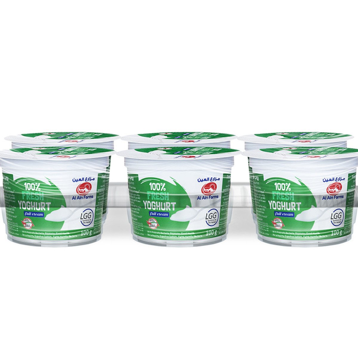 Al Ain Fresh Full Cream Yoghurt 6 x 100 g