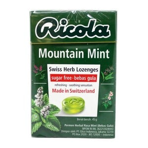 Ricola Mountain Mint Sugar Free 45g