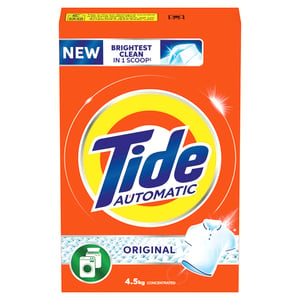 Tide Automatic Powder Laundry Detergent Original Scent 4.5kg
