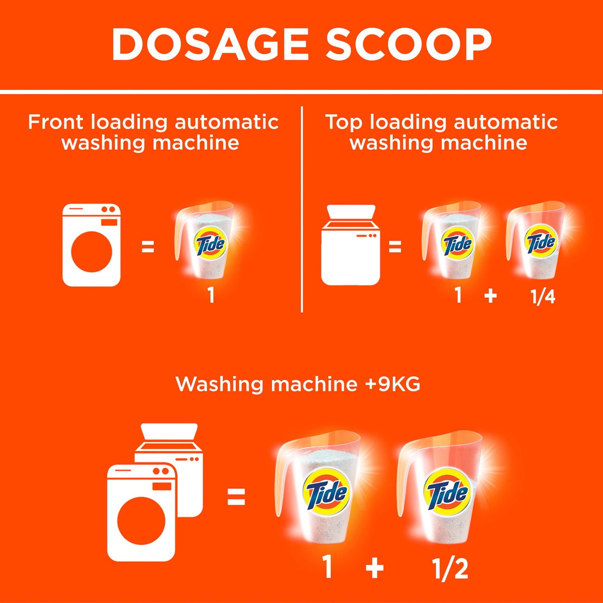 Tide Automatic Powder Laundry Detergent Original Scent 4.5kg