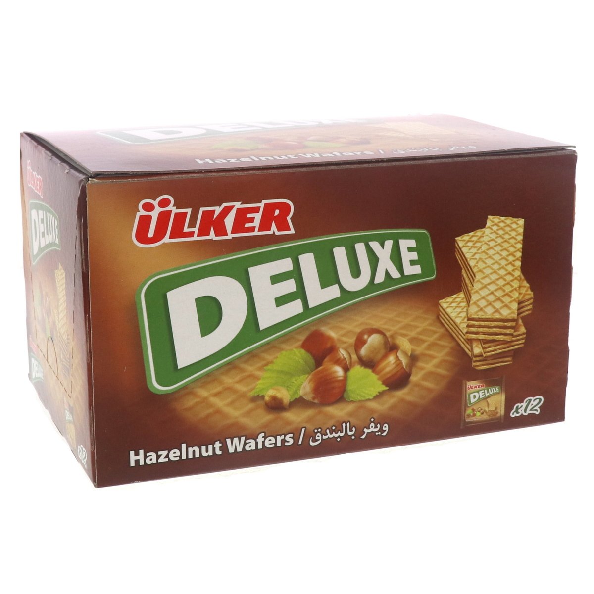 اشتري قم بشراء أولكر ديلوكس ويفر بالبندق 40 جم × 12 قطعة Online at Best Price من الموقع - من لولو هايبر ماركت Wafer Biscuits في السعودية