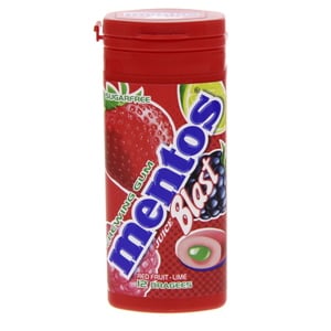 Mentos Sugar Free Chewing Gum Red Fruit - Lime 24 g