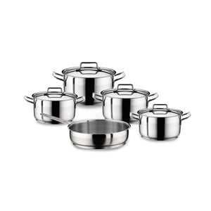 Hascevher Anett Stainless Steel Cook Ware Set 9Pc