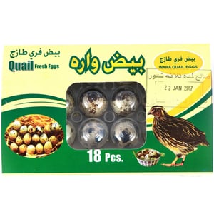 Wara Quail Eggs 18pcs