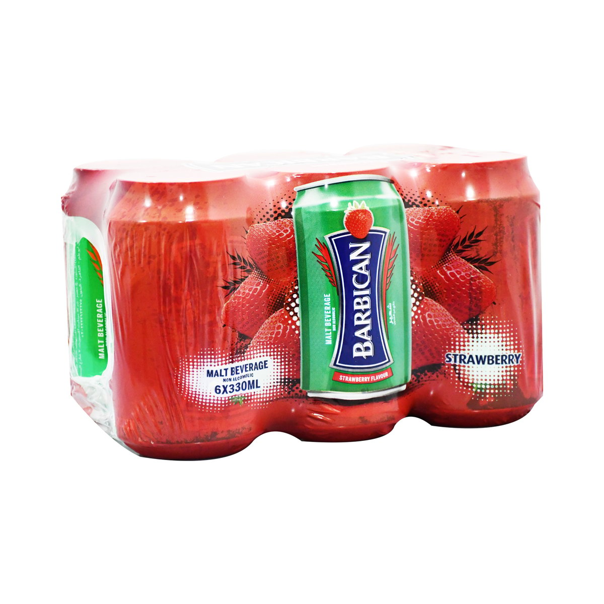 Barbican Strawberry Flavour Non Alcoholic Malt Beverage 6 x 330 ml