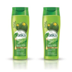 Vatika Cactus And Gergir Hair Fall Control Shampoo 2 x 400ml
