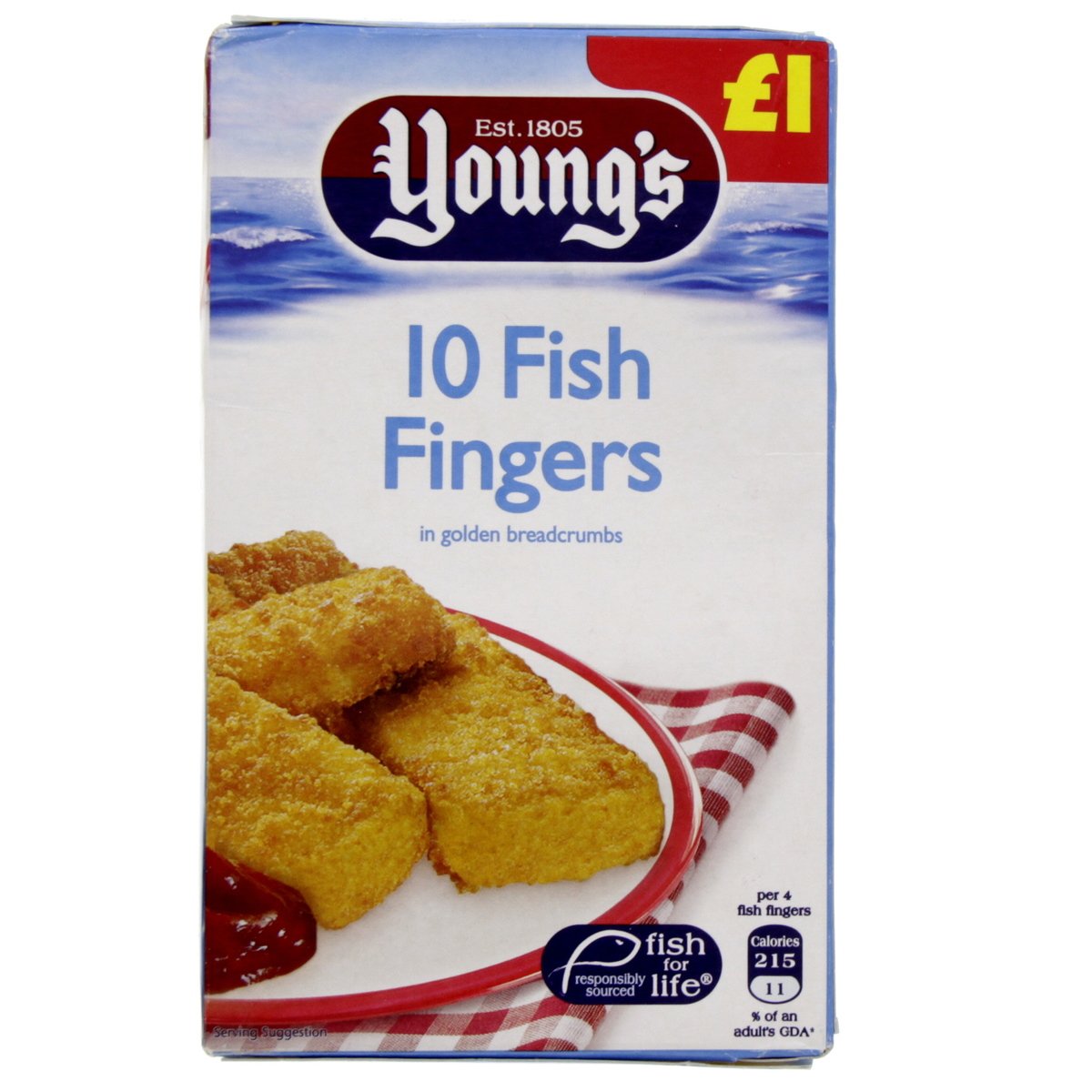 Youngs Young's 10 Fish Fingers 250 g