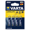 Varta Long Life Alkaline Battery AAA 4pcs