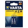 Varta Long Life AAA Alkaline Battery  2pcs