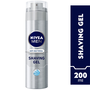 Buy Nivea Men Anti-Bacterial Shaving Gel Silver Protect 200 ml Online at Best Price | Shaving Prepare Gel | Lulu Kuwait in Kuwait
