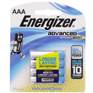 Energizer Advanced +Power Boost AAA Battery X92RP4